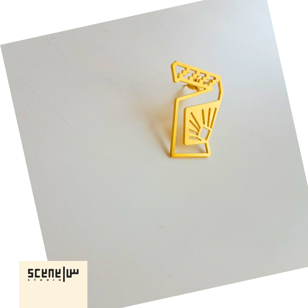 Art Deco Abjadiya / Arabic Letters Earrings Collection