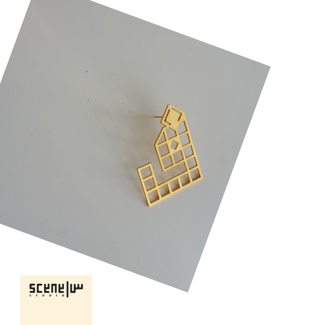 Art Deco Abjadiya / Arabic Letters Earrings Collection