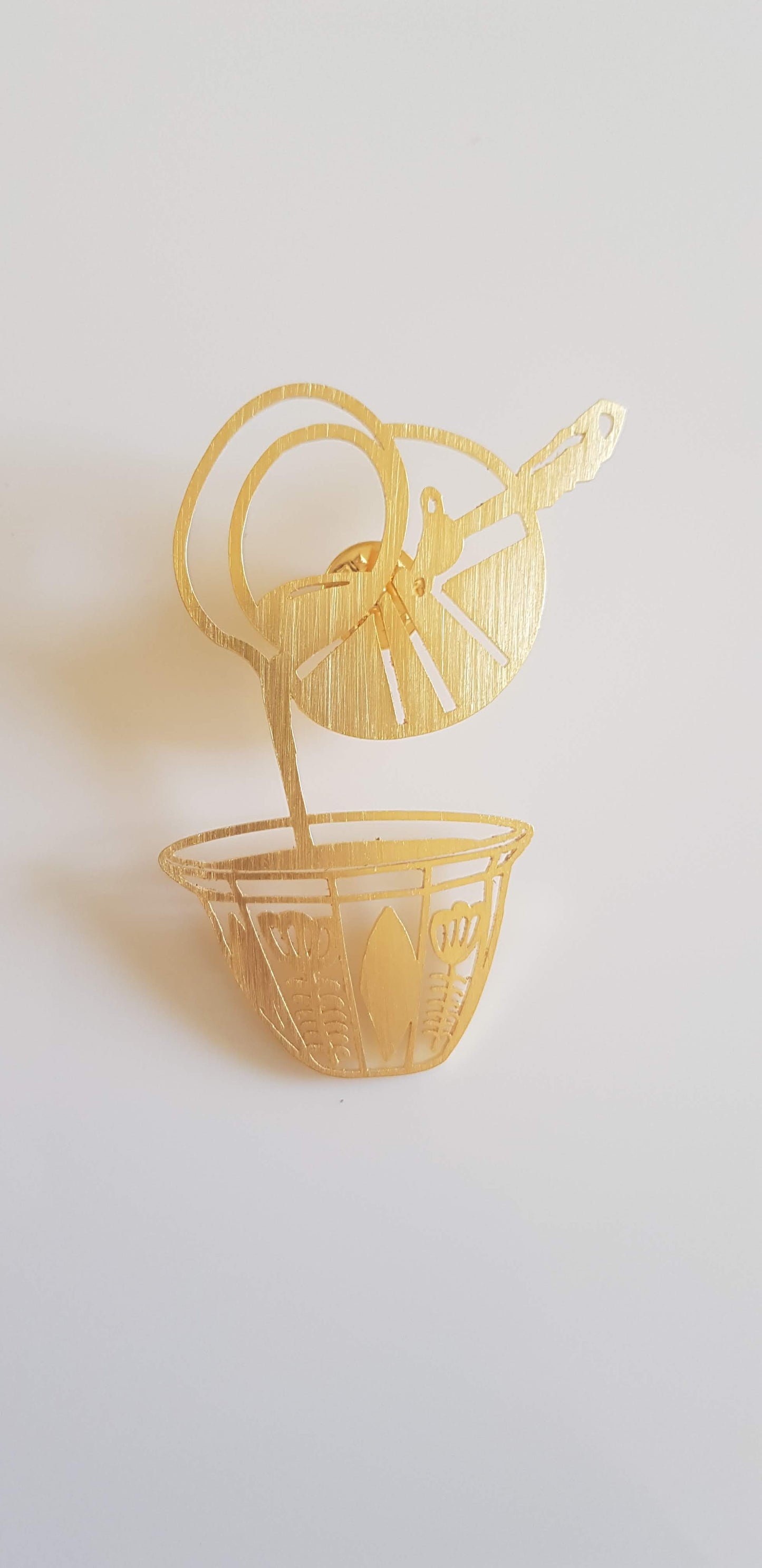 Lebanese Coffee Rakweh w Shaffeh Big Pin