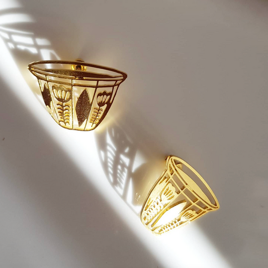 coffee cup earrings