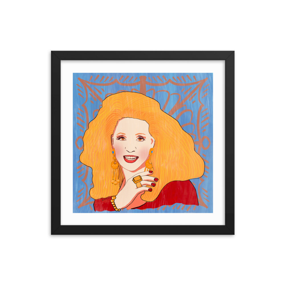 Sabah Framed poster صباح Lebanese Icon Sabah shahroura