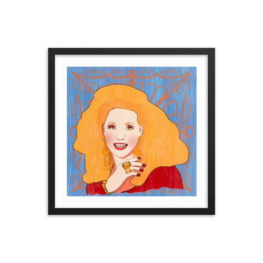 Sabah Framed poster صباح Lebanese Icon Sabah shahroura