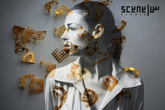 Art Deco Abjadiya / Arabic Letters Earrings Collection