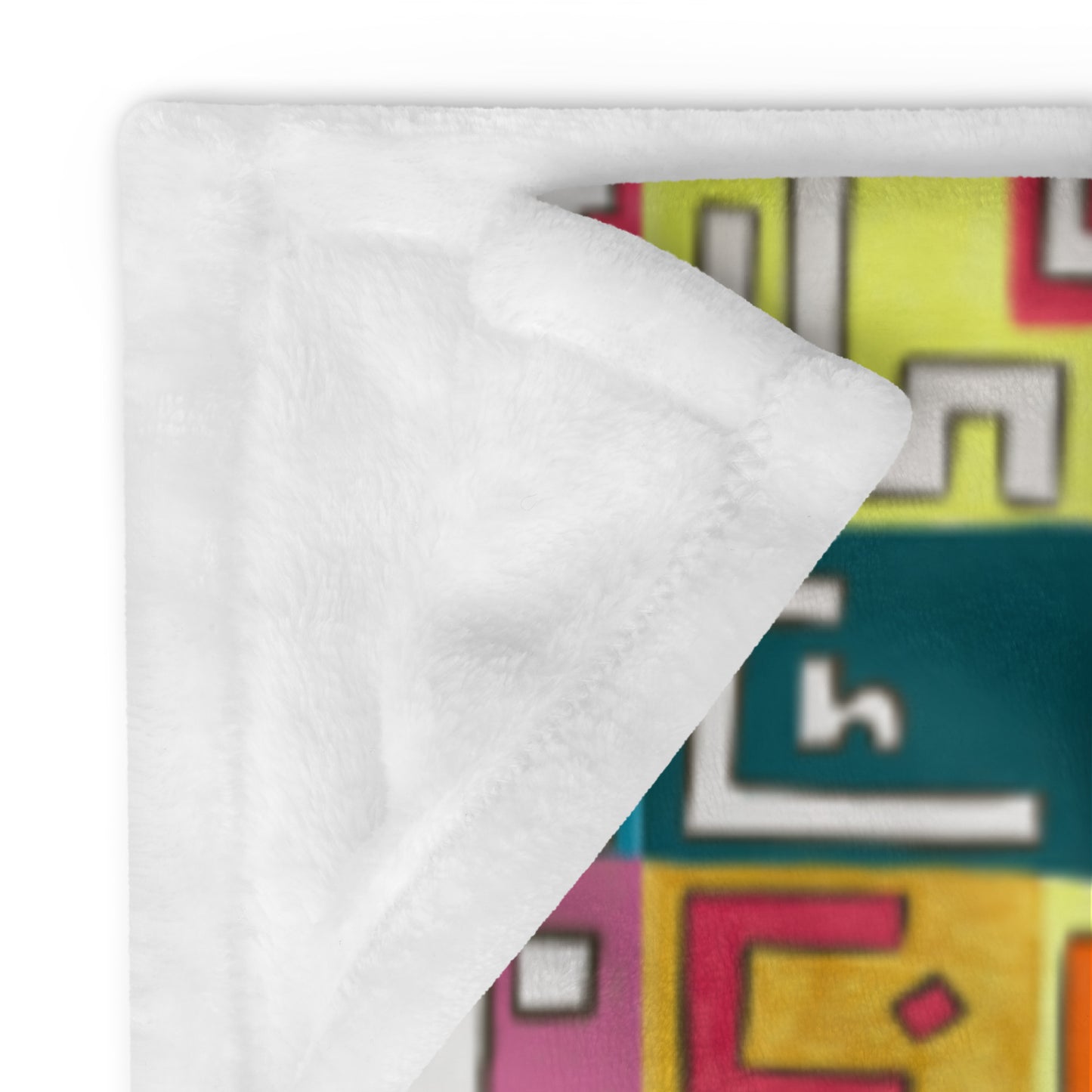 Arabic Abjadiyya Warm Throw Blanket
