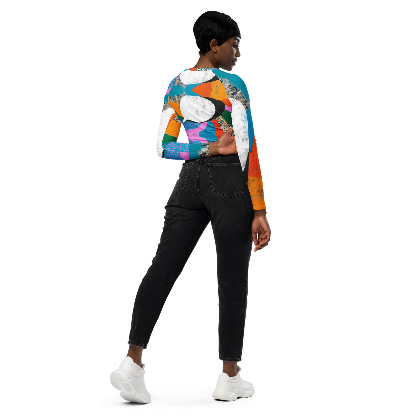 Oul-Shi Long-Sleeve Crop Top