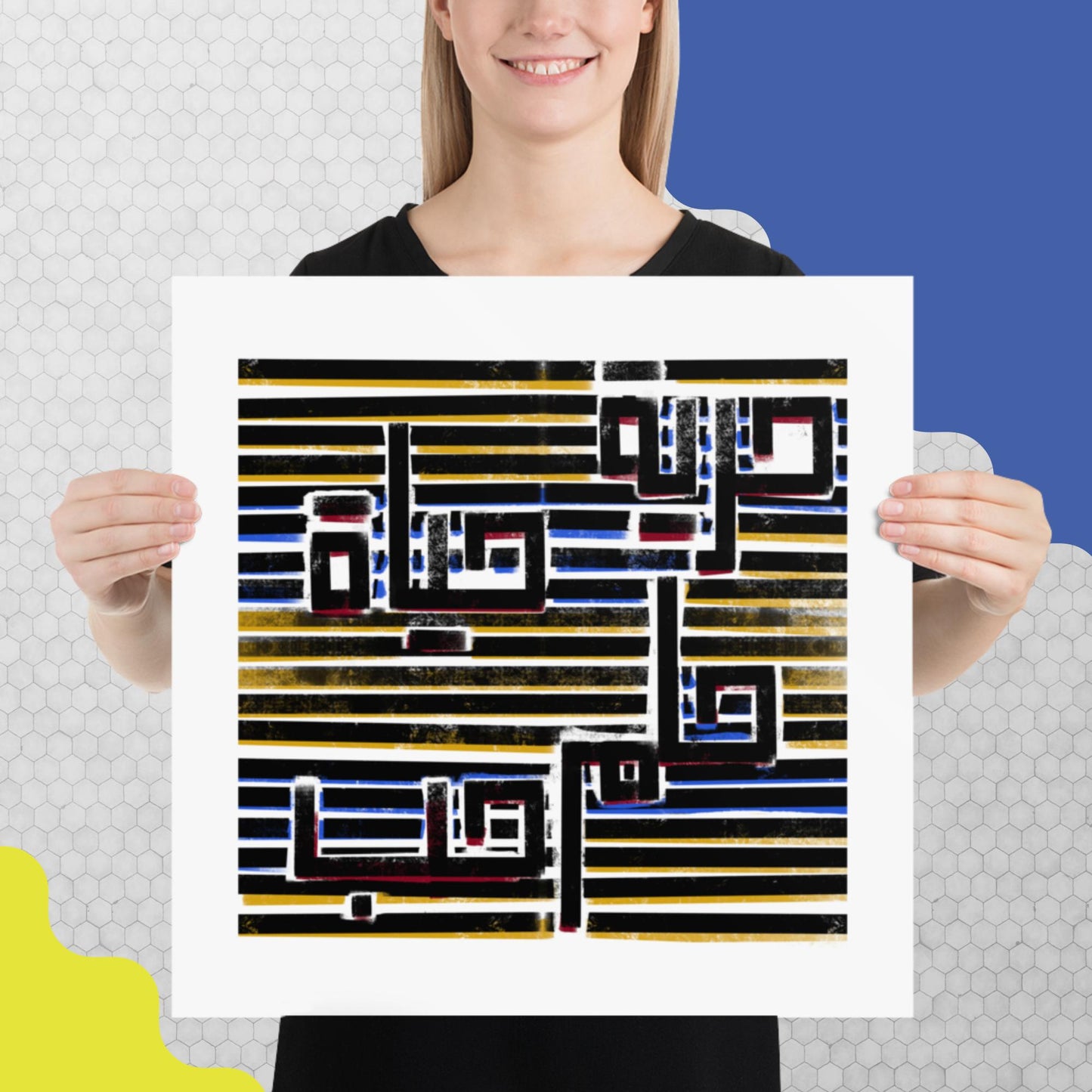 Hayat Poster 1- Arabic Lettering Art Print - No Frame