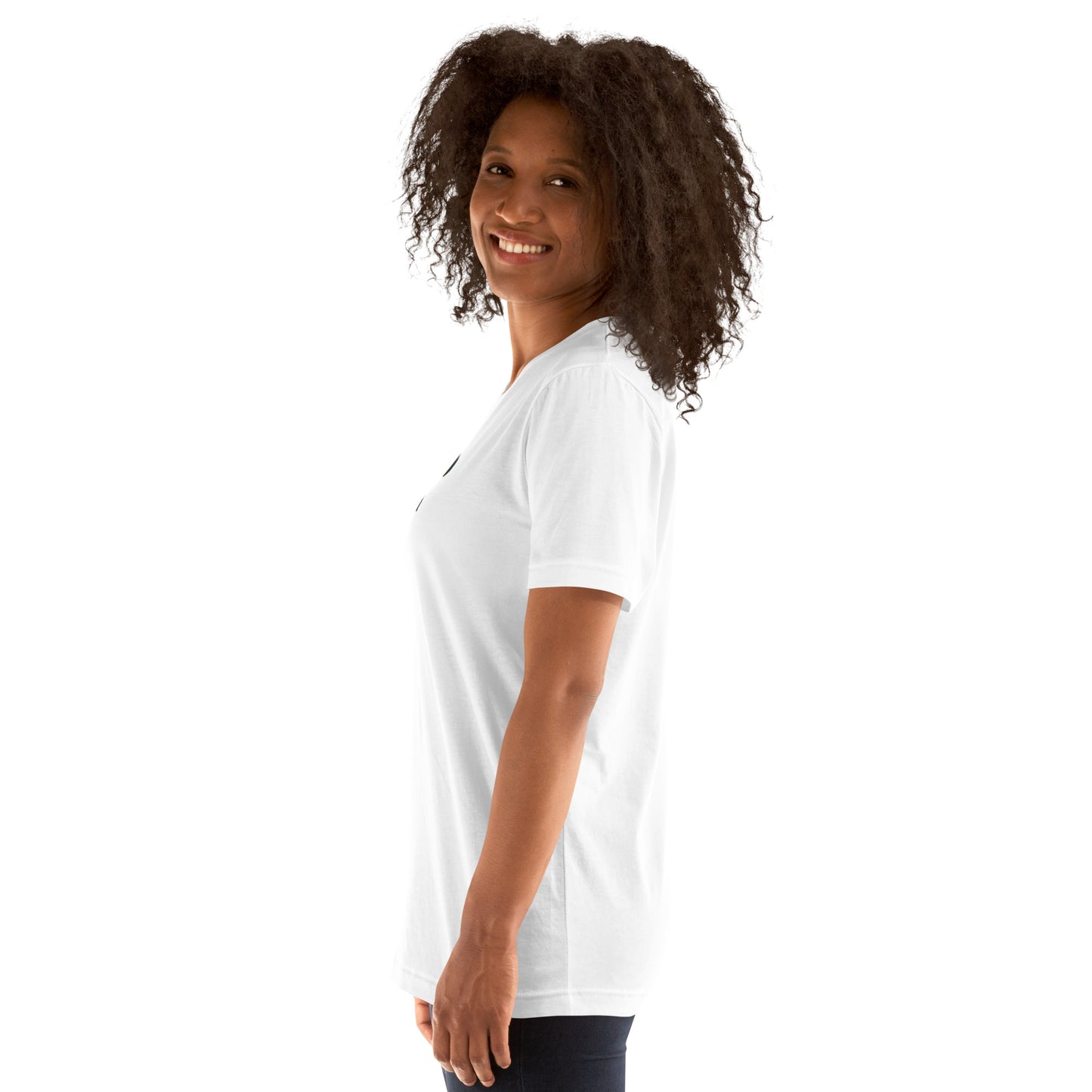 Snoubar Embroidered Unisex t-shirt with Pine tree embroidery in the middle front